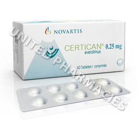 Certican (Everolimus) - 0.25mg (60 Tablets)