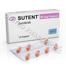 Sutent (Sunitinib Malate) - 50mg (14 Capsules)